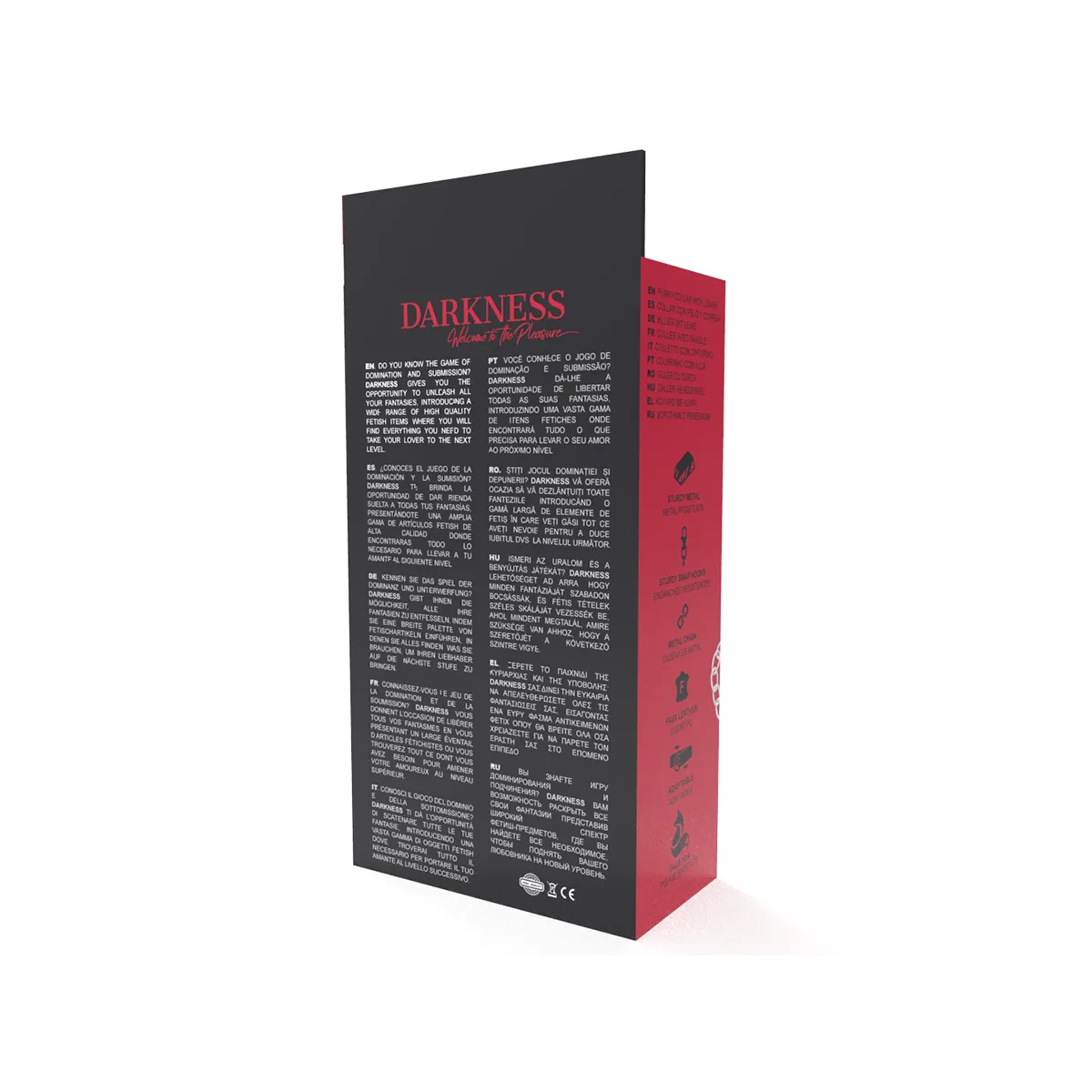 Bequeme Halskette mit Lederkette von Darkness Bondage | Fesselliebe.de