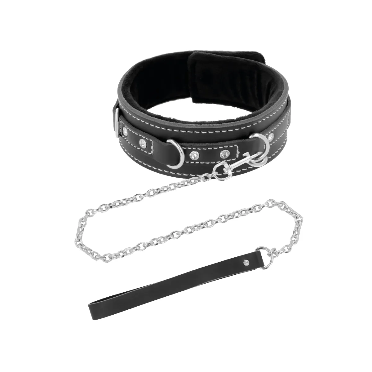 Hochwertige Leder-Halskette mit Leine von Darkness Bondage | Fesselliebe.de