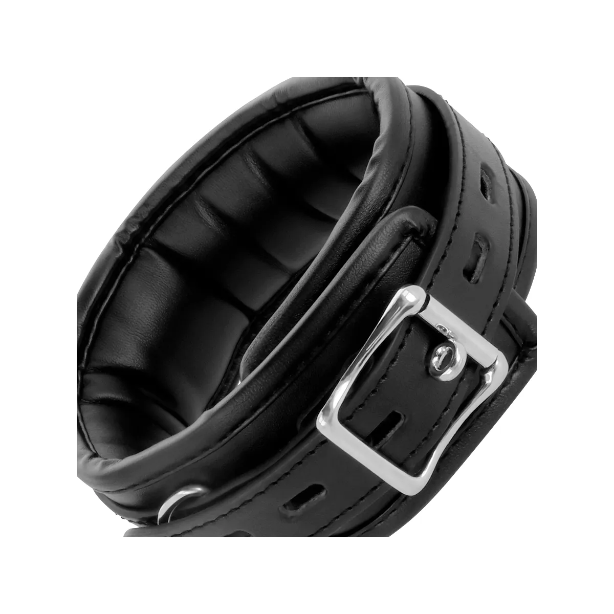 Weiche Leder-Halskette mit Kette von Darkness Bondage | Fesselliebe.de