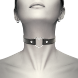 Veganes Leder-Halskette-Herz-Accessoire von Coquette Accessories | Fesselliebe.de