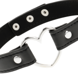 Veganes Leder-Halskette-Herz-Accessoire von Coquette Accessories | Fesselliebe.de