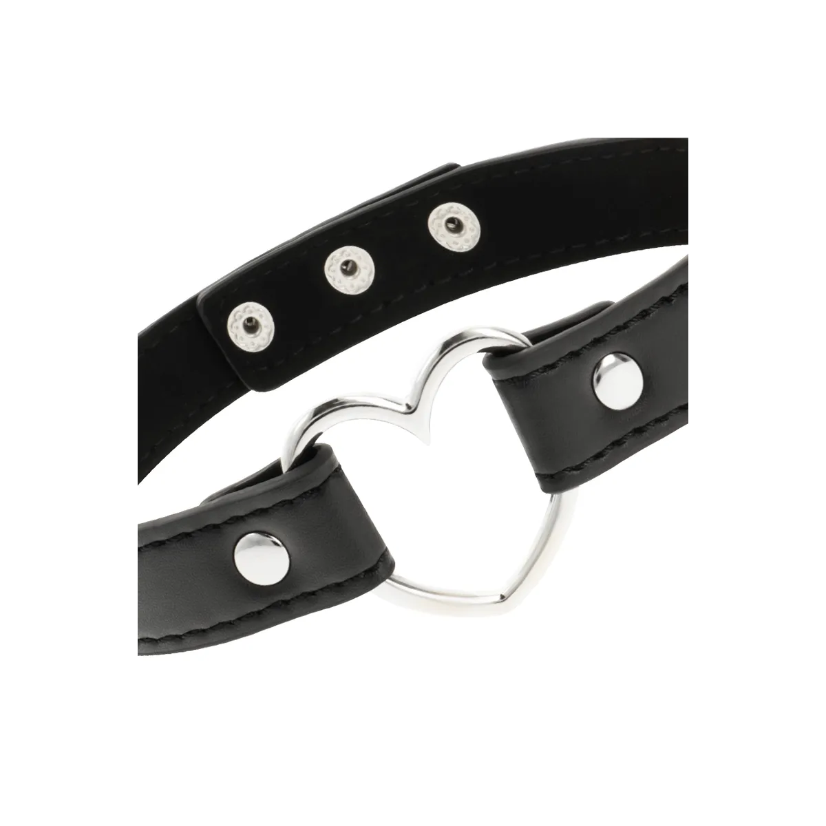 Veganes Leder-Halskette-Herz-Accessoire von Coquette Accessories | Fesselliebe.de