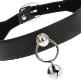 Vegane Leder-Halskette Damen-Accessoire Rassel/Reifen von Coquette Accessories | Fesselliebe.de