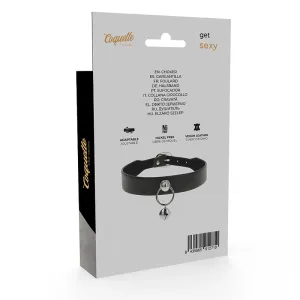 Vegane Leder-Halskette Damen-Accessoire Rassel/Reifen von Coquette Accessories
