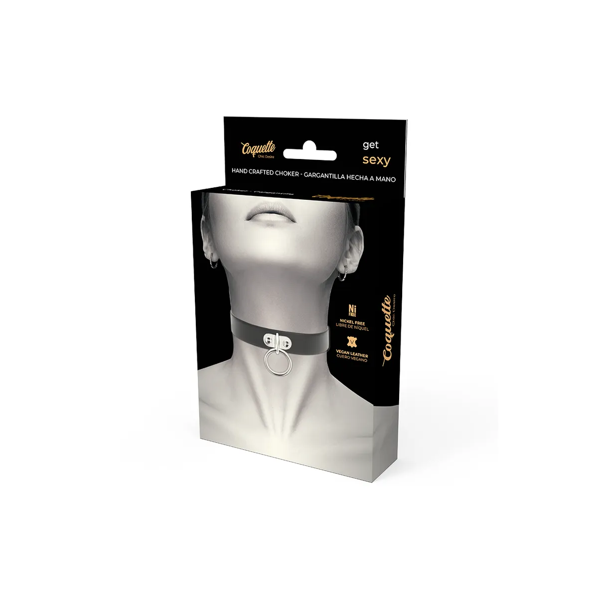 Halskette aus Veganem Leder Fetisch-Accessoire von Coquette Accessories | Fesselliebe.de