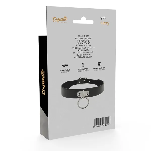 Halskette aus Veganem Leder Fetisch-Accessoire von Coquette Accessories | Fesselliebe.de