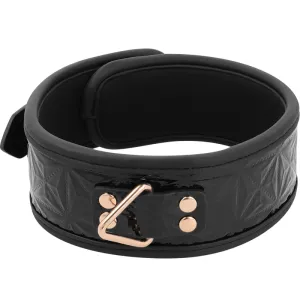 Premium Veganer Lederhalsband von Begme Black Edition