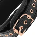 Premium Veganer Lederhalsband von Begme Black Edition
