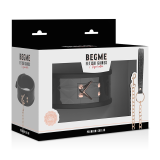 Premium Veganer Lederhalsband von Begme Black Edition | Fesselliebe.de