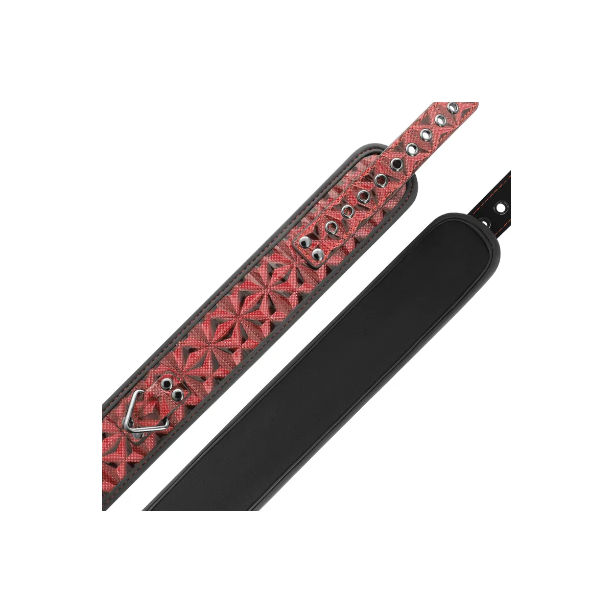 Premium Veganes Lederhalsband mit Neoprenfutter von Begme Red Edition | Fesselliebe.de