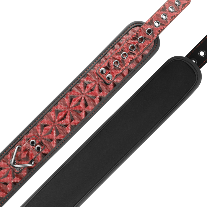 Premium Veganes Lederhalsband mit Neoprenfutter von Begme Red Edition | Fesselliebe.de
