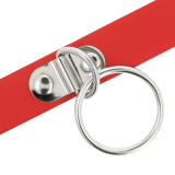 Rote Halskette aus Veganem Leder Fetisch-Accessoire für Frauen von Coquette Accessories | Fesselliebe.de