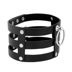 Veganes Leder-Halsband Im Fetisch-Stil von Coquette Accessories