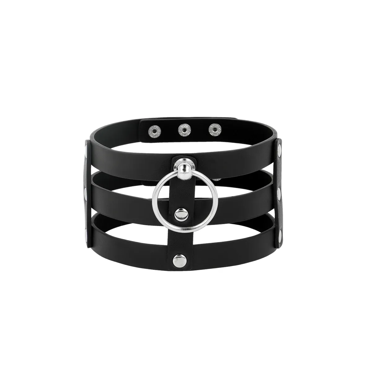 Veganes Leder-Halsband Im Fetisch-Stil von Coquette Accessories | Fesselliebe.de