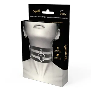 Veganes Leder-Halsband Im Fetisch-Stil von Coquette Accessories