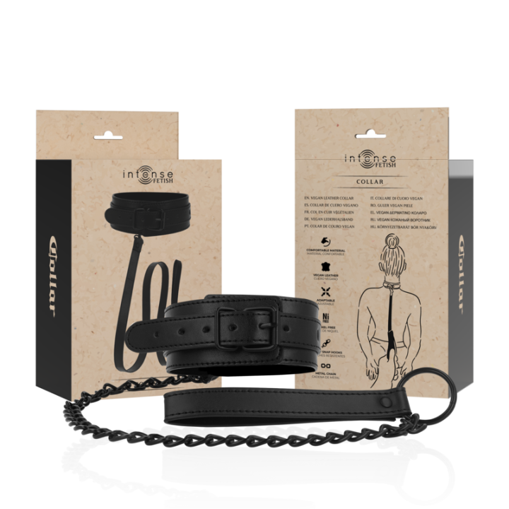 Fetish Veganes Lederhalsband von Intense Fetish | Fesselliebe.de