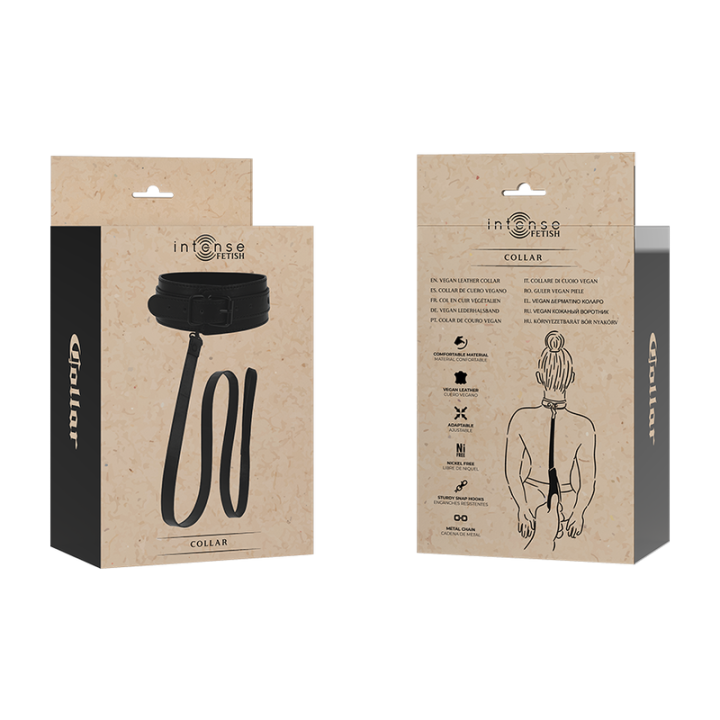 Fetish Veganes Lederhalsband von Intense Fetish | Fesselliebe.de