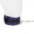 Kurze Halskette aus Samtspitze mit Gürtel 105 cm mit Nylonbesatz 44 X 5,5 cm von Kink Collar & Gag