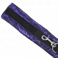 Kurze Halskette aus Samtspitze mit Gürtel 105 cm mit Nylonbesatz 44 X 5,5 cm von Kink Collar & Gag