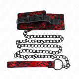 Spitzenkette mit Gürtel mit Echtledergürtel 105 cm / 44 X 5,5 cm von Kink Collar & Gag | Fesselliebe.de