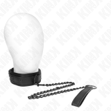 Neopren Bondage Halsband Modell 2 mit Gürtel 78 cm Verstellbar 37,5 X 49,5 cm von Kink Collar & Gag | Fesselliebe.de