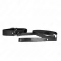Halskette mit Gürtel 116 cm Schwarz Gurt Verstellbar 32-50 cm X 8 cm von Kink Collar & Gag