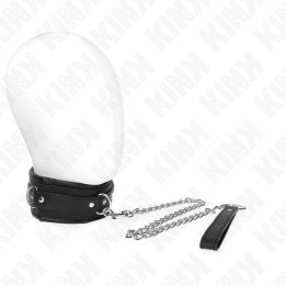 Schwere Halskette mit Gürtel 65 cm Modell 4 Verstellbar 36,5-50 cm von Kink Collar & Gag | Fesselliebe.de