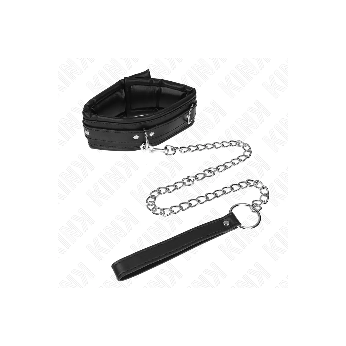 Schwere Halskette mit Gürtel 65 cm Modell 4 Verstellbar 36,5-50 cm von Kink Collar & Gag | Fesselliebe.de
