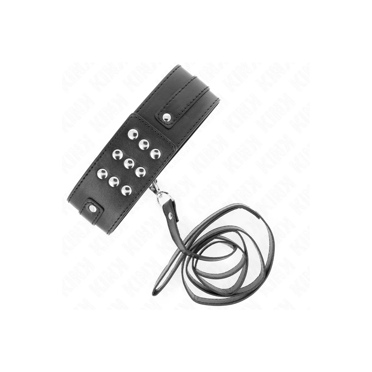 Halskette mit Gürtel 116 cm Modell 1 Verstellbar 36-43 cm X 5 cm von Kink Collar & Gag | Fesselliebe.de