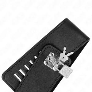 Halskette mit Gürtel 116 cm Modell 2 Verstellbar 36-43 cm X 5 cm von Kink Collar & Gag