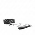 Halskette mit Gürtel 65 cm mit V-Niete Verstellbar 36-43 cm X 5 cm von Kink Collar & Gag