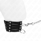 Halskette mit Gürtel 65 cm Sub Style Verstellbar 35-51 cm X 7 cm von Kink Collar & Gag | Fesselliebe.de