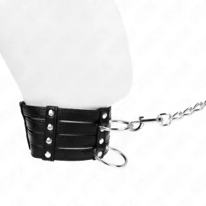 Halskette mit Gürtel 65 cm Sub Style Verstellbar 35-51 cm X 7 cm von Kink Collar & Gag
