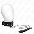 Halskette 65 cm mit Band mit Blauen Diamanten Verstellbar 36-43 cm X 5 cm von Kink Collar & Gag