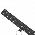 Halskette 65 cm mit Leine mit Silbernen Nieten Modell 3 Verstellbar 36-43 cm X 5 cm von Kink Collar & Gag