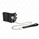 Halskette 65 cm mit Breitem Riemen Verstellbar 40-55 cm X 10 cm von Kink Collar & Gag | Fesselliebe.de