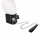 Halskette 65 cm mit Breitem Riemen Verstellbar 40-55 cm X 10 cm von Kink Collar & Gag | Fesselliebe.de