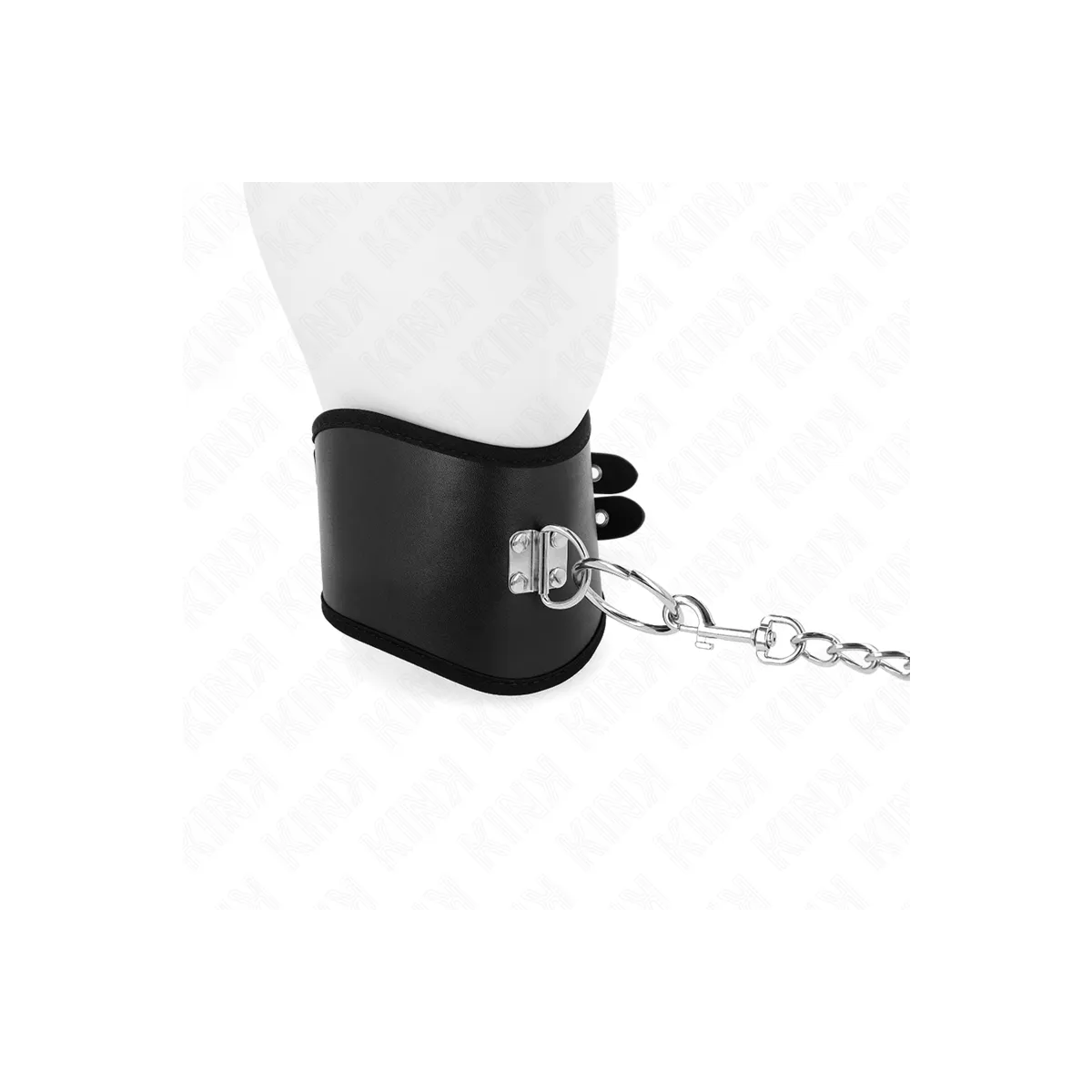 Halskette 65 cm mit Breitem Riemen Verstellbar 40-55 cm X 10 cm von Kink Collar & Gag | Fesselliebe.de