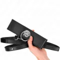 Nietenleine 116 cm Halsband mit Kunstlederband 50 X 5 cm von Kink Collar & Gag