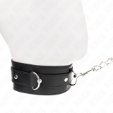 Halsband mit Gürtel 65 cm mit Riemen Schwarz 54 X 4,5 cm von Kink Collar & Gag | Fesselliebe.de