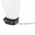 Halskette mit Leine 65 cm 3 Ring Modell 1 Verstellbar 38-49 cm X 5 cm von Kink Collar & Gag
