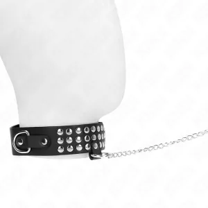 Halskette mit Band 65 cm Glänzend Verstellbar 37-42 cm X 5,3 cm von Kink Collar & Gag