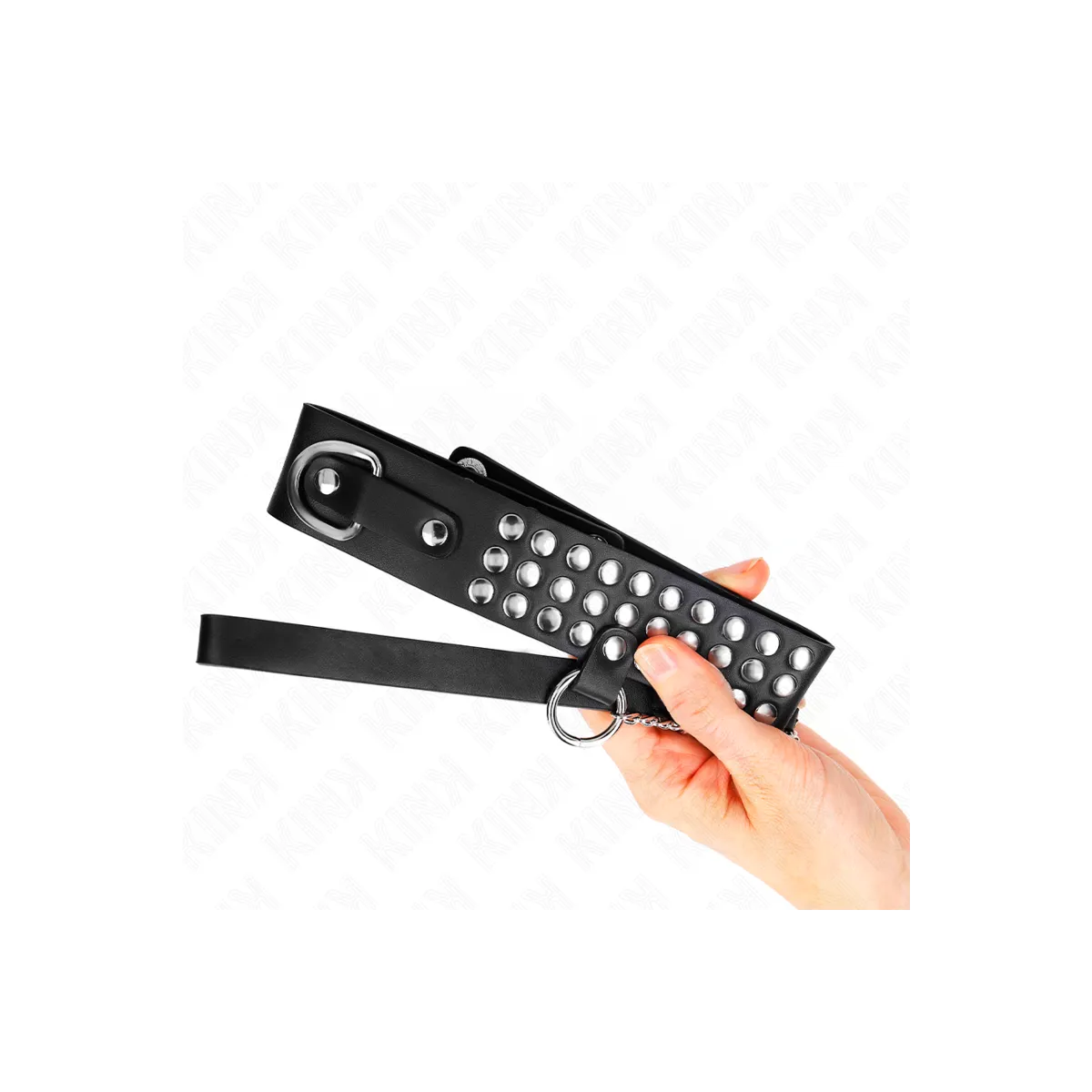 Halskette mit Band 65 cm Glänzend Verstellbar 37-42 cm X 5,3 cm von Kink Collar & Gag | Fesselliebe.de