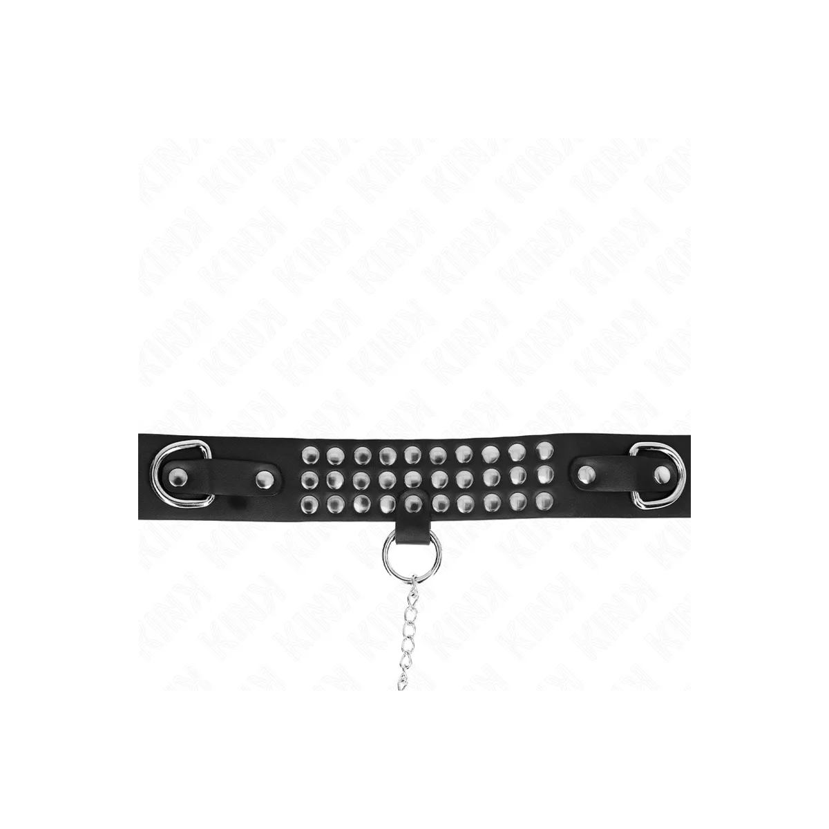Halskette mit Band 65 cm Glänzend Verstellbar 37-42 cm X 5,3 cm von Kink Collar & Gag | Fesselliebe.de
