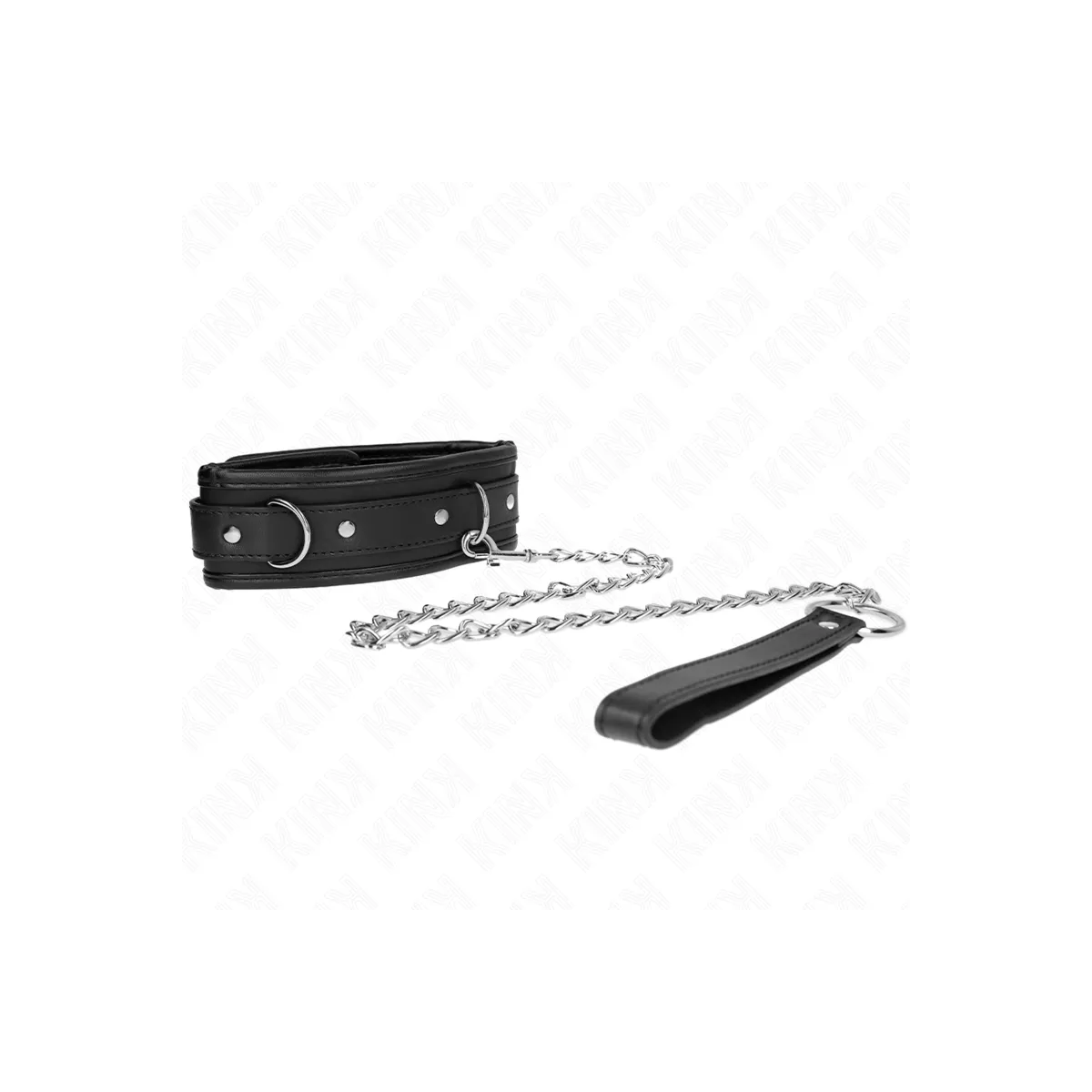 Basismodell Halsband mit Leine 65 cm Modell 1 53 X 6 cm von Kink Collar & Gag | Fesselliebe.de