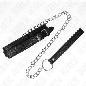 Halskette mit Schlangenmuster und Leine 65 cm von Kink Collar & Gag