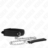 Halskette mit Schlangenmuster und Leine 65 cm von Kink Collar & Gag | Fesselliebe.de
