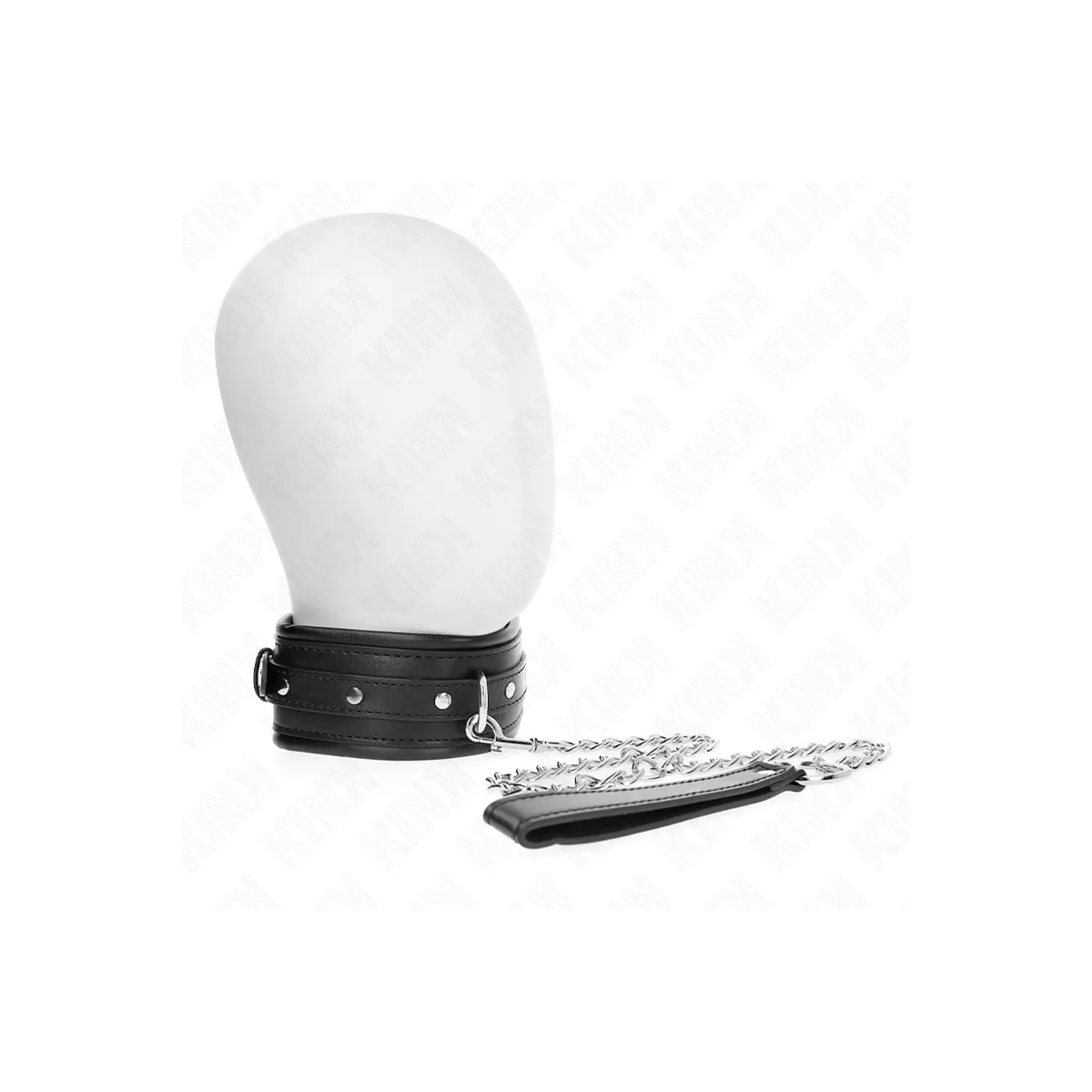 Halskette mit Glänzendem Schnalle-Band 65 cm 48,5 cm X 5,3 cm von Kink Collar & Gag | Fesselliebe.de