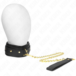 Halskette mit Schwammkunstlederband Modell 1 Verstellbar 37-54 cm X 3 cm von Kink Collar & Gag | Fesselliebe.de
