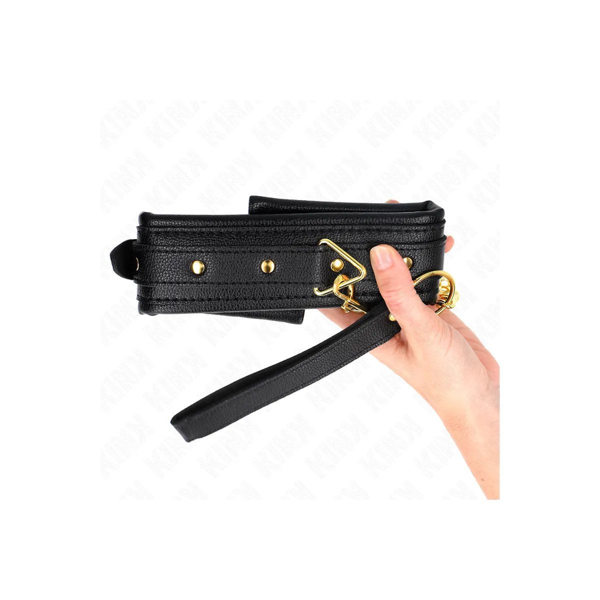 Halskette mit Schwammkunstlederband Modell 1 Verstellbar 37-54 cm X 3 cm von Kink Collar & Gag | Fesselliebe.de